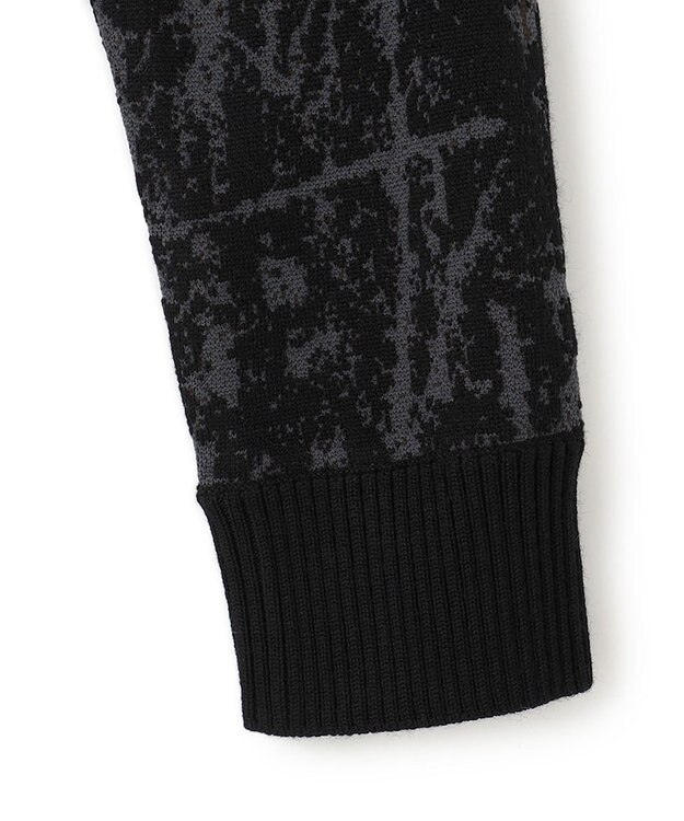 JOSEPH HOMME フォレストジャガードブロック　クルーネックニット ブラック系5