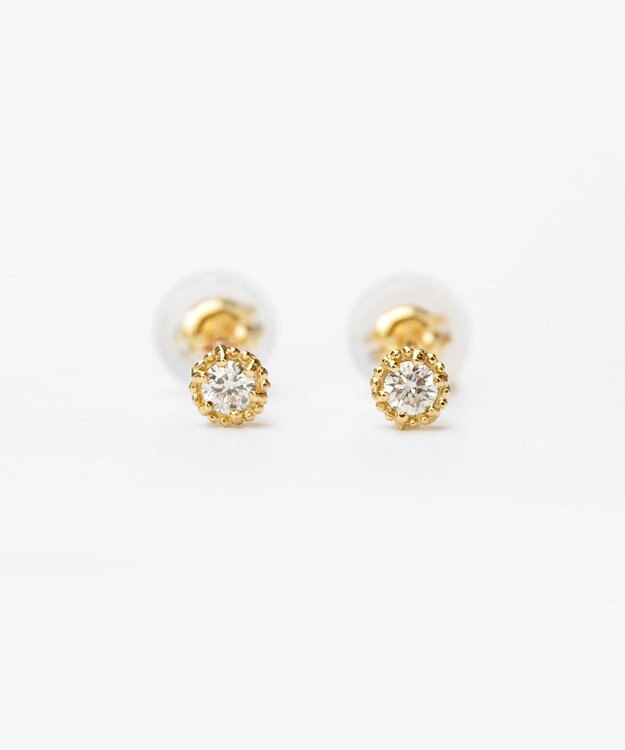 TOCCA 【WEB限定】FLORA K18 DIAMOND  K18 PIERCED EARRINGS K18 ダイヤモンド ピアス ゴールド系