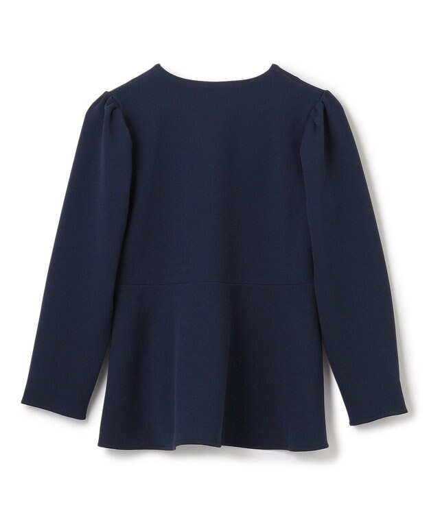 UNFILO 【110-150cm】BEAUTY MOVE ペプラムブラウス ネイビー