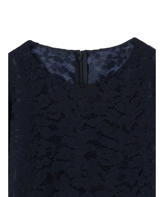 Green Parks ｅｆ－ｄｅ　レースクルーネックブラウス Dark Navy