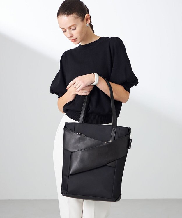 Y'SACCS 【Y'SACCS Gene Line】モルビアン トートバッグ Tall ブラック