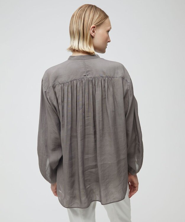 BEIGE， LILAC / シアーブラウス Steel