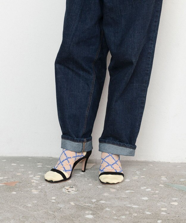 TRICOTE アーガイルバンピーソックス 82BEIGE