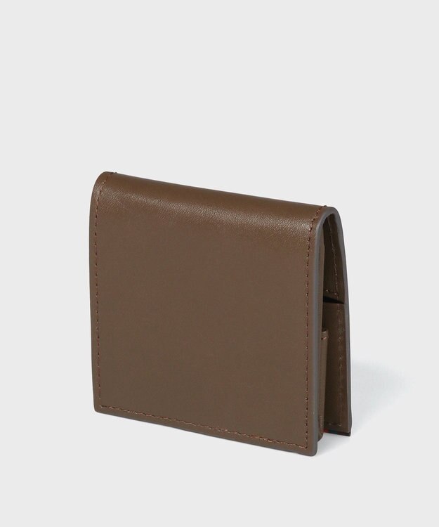 Paul Smith ブライトストライプトリムSS24 コインケース ブラウン