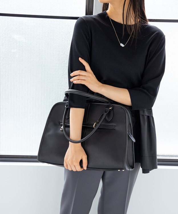 組曲 【A4対応】 ボストンバッグ Large ブラック系