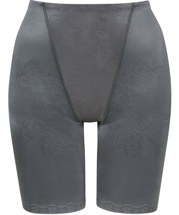 Wing ガードル 【キュッとアップパンツ】 ヒップをまるくメリハリあるラインに ラクにおなか押さえ ロング丈 KQ0745 ウイング／ワコール グレー