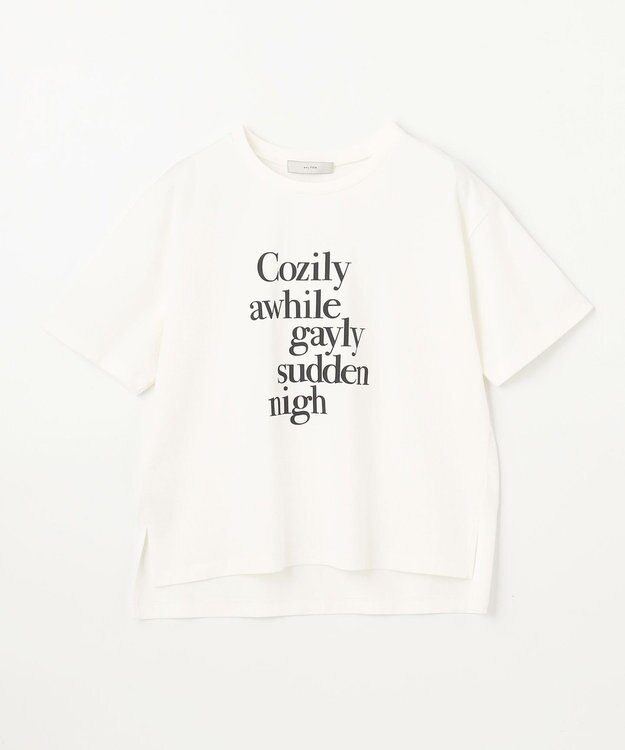 ANY L 半袖ロゴＴシャツ オフ[ロゴプリント]