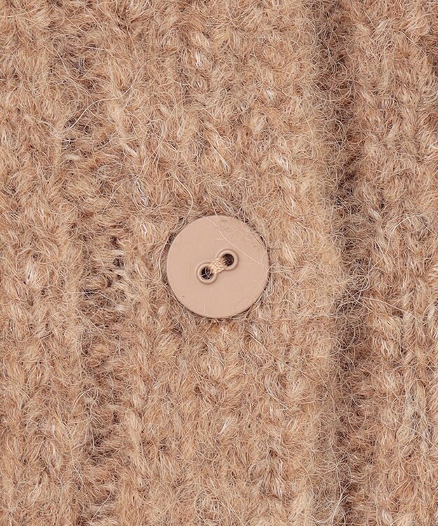 BEIGE， GLAIEULS / アルパカ混インターシャスヌード Milk tea