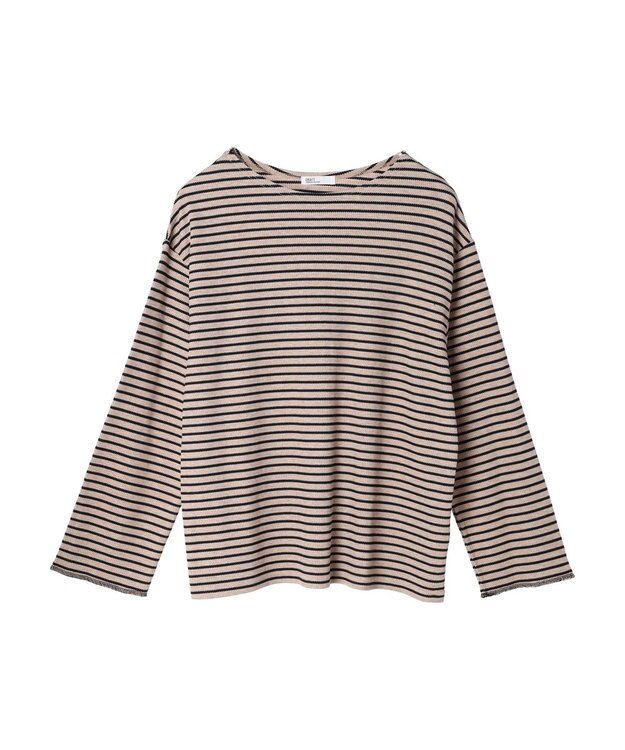 CRAFT STANDARD BOUTIQUE ボーダーワッフルプルオーバー Beige