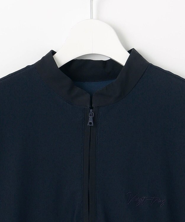 23区GOLF 【WOMEN】機能に優れた新素材「AIR TOOL」で暑い夏を快適に コンビ素材 ワンピース ネイビー系