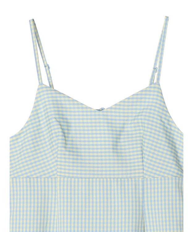 earth music&ecology チェックマーメイドキャミワンピース Black