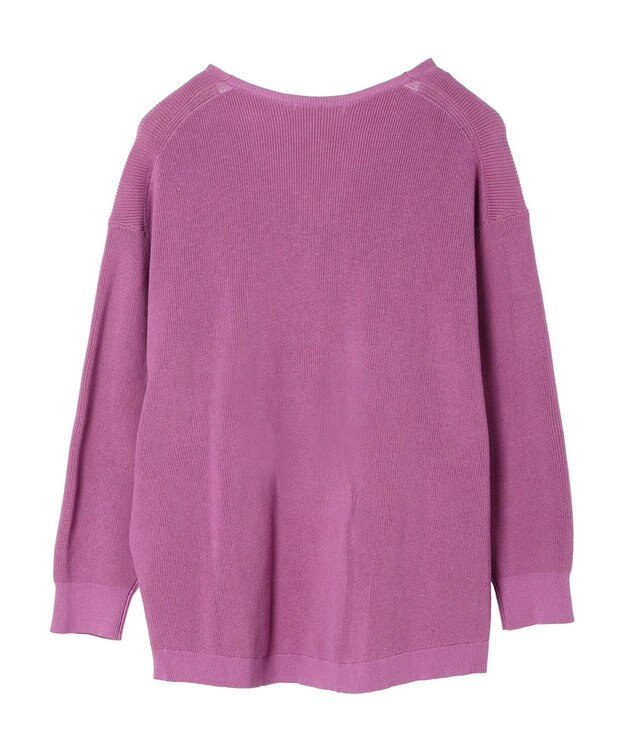 AMERICAN HOLIC Ｖネック片畦ニットプルオーバー Pink