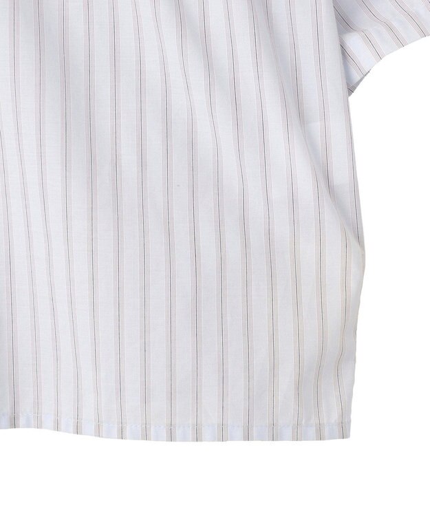 AMERICAN HOLIC 【先行予約】【WEB限定】ギャザーリボンスリーブ半袖シャツ Stripe