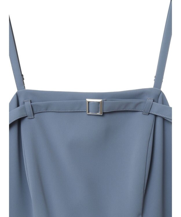 earth music&ecology 胸元ベルトキャミワンピース Blue