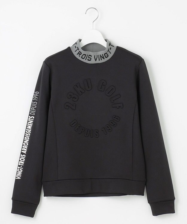 23区GOLF 【WOMEN】ストレッチ 裏フリース ストレッチ性抜群 優しい肌ざわり ブラック系