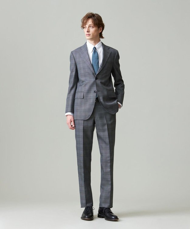 J.PRESS MEN 【CUBA BEACH MASTERPIECE】尾州アーカイブ チェック スーツ/総裏 ブラック系3