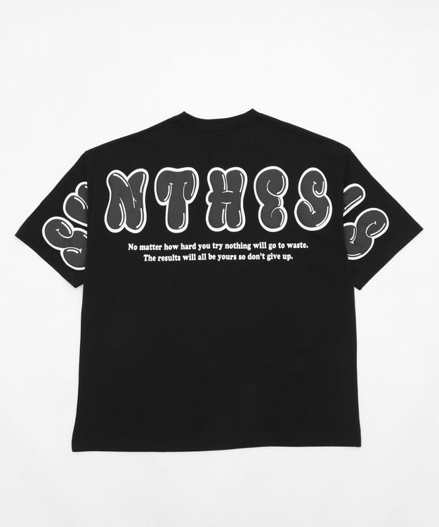 WEGO 【ユニセックス着用ITEM】アクセ付きストレートロゴT（SS） ブラック