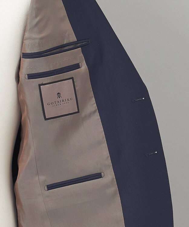 GOTAIRIKU 希少/五大陸限定【御幸毛織】コンパクトヤーン×SUPER120'sWOOL　3ピース（ペーパープレス加工） ネイビー系1