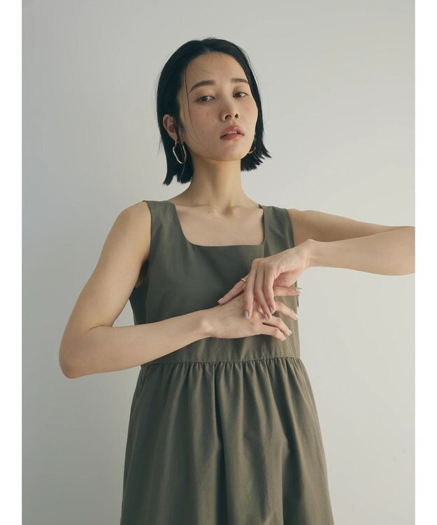 Green Parks armonia.バルーンワンピース Khaki