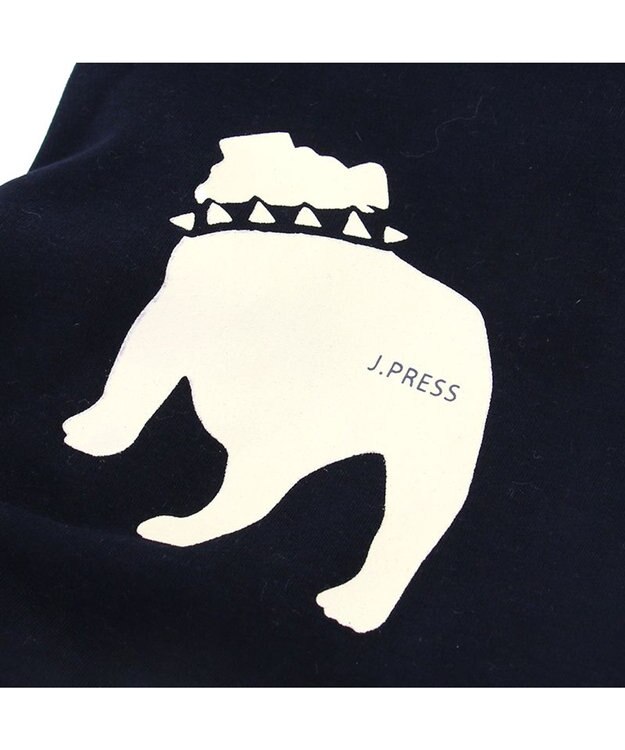 PET PARADISE J.PRESS パンツつなぎ バックブルドッグ 小型犬 紺（ネイビー・インディゴ）