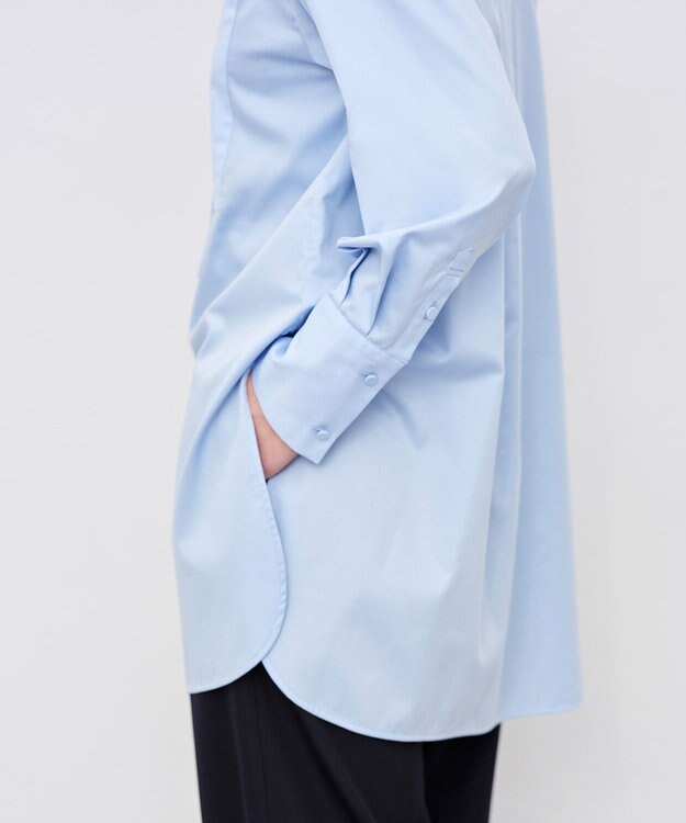 uncrave ブロードクロス ドレスシャツ サックス