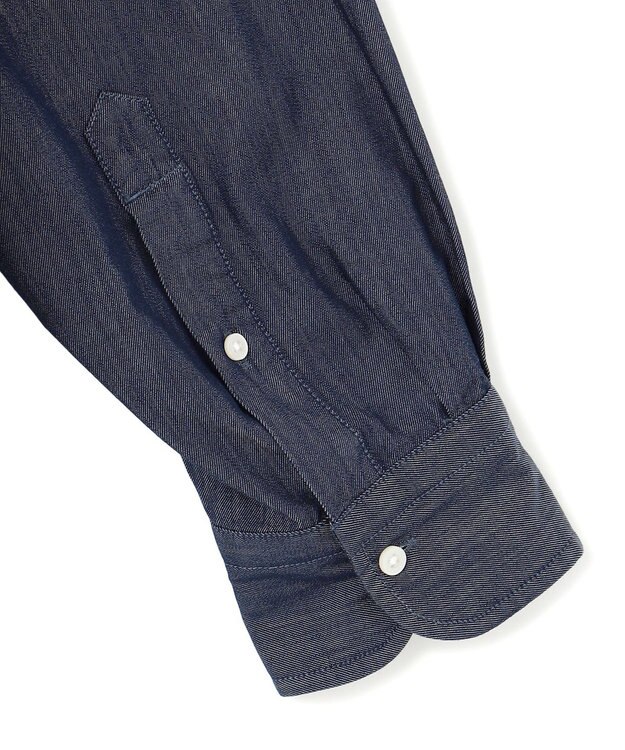 J.PRESS YORK STREET 【UNISEX】コットンライトオンスデニム シャツ / B.D. ネイビー系