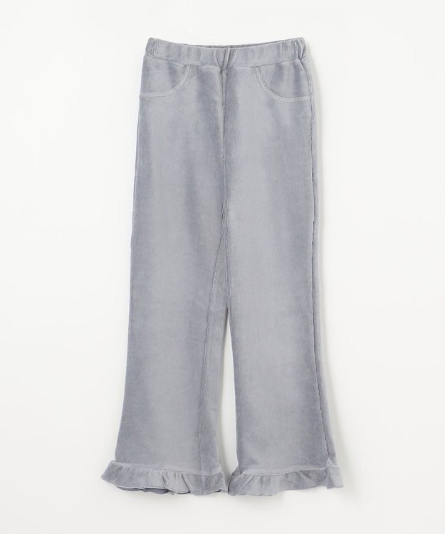 ANY KIDS カットコールフレアパンツ サックスブルー