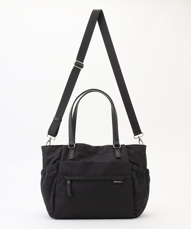 LA BAGAGERIE 【MONICA】ポーチ付き3WAYトートバッグ ブラック