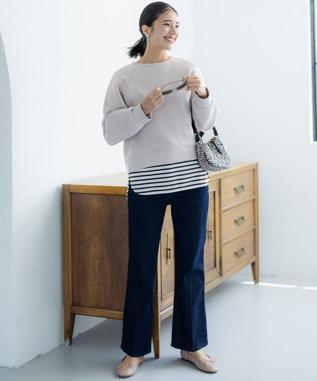 組曲 L 【23AW】DENIM フレアパンツ ネイビー系