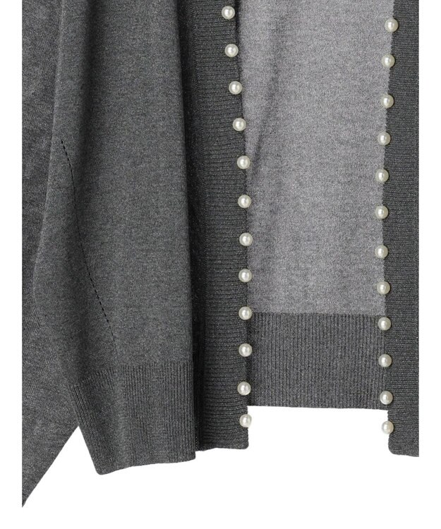 Green Parks ・ＥＬＥＮＣＡＲＥ　ＤＵＥパールツキシアーカーディガン Gray