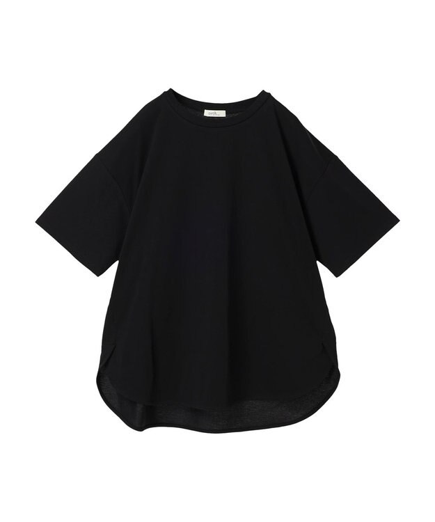 earth music&ecology ラウンドチュニックＴ Black