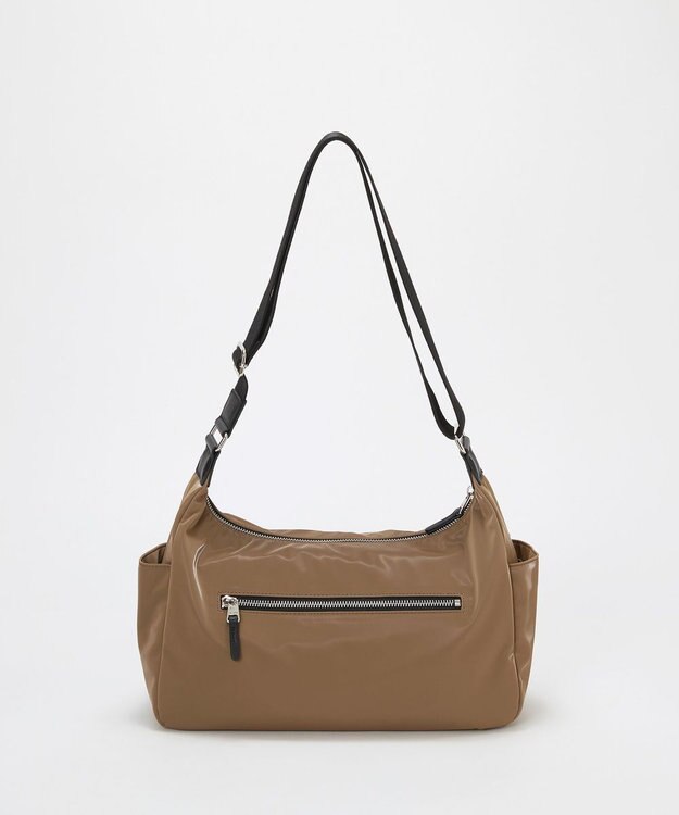 TOPKAPI 【Breath TOPKAPI】【軽量430g】Train 防水ポリエステル ワイド ショルダーバッグ ブラウン