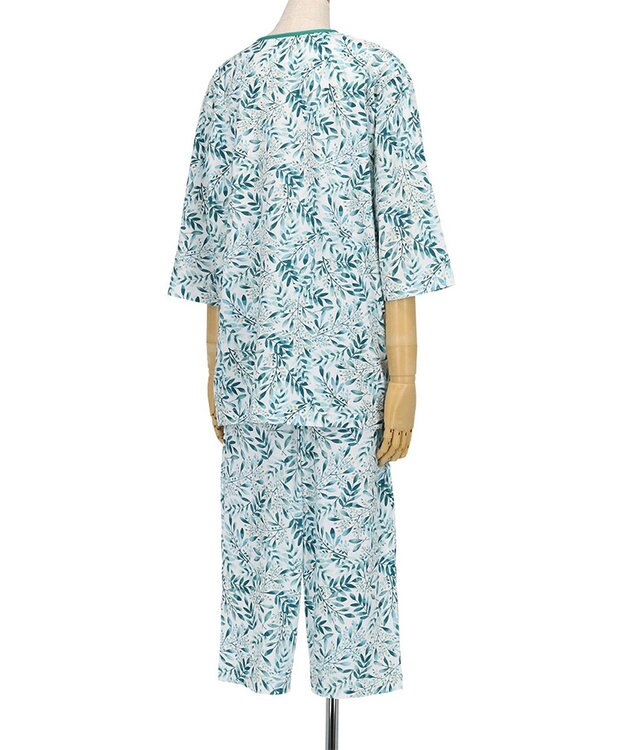 Wing ウイング スリープ パジャマ 7分袖 8分丈 綿100％ 天竺素材 レディース EP8021 ウイング／ワコール メロン