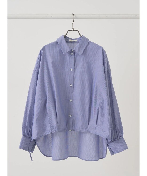 earth music&ecology ＴＲキュプラドロストシャツ Blue