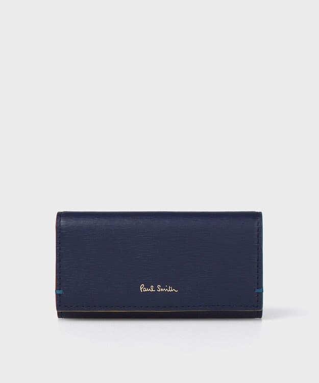 Paul Smith カラードエッジ キーケース ネイビー