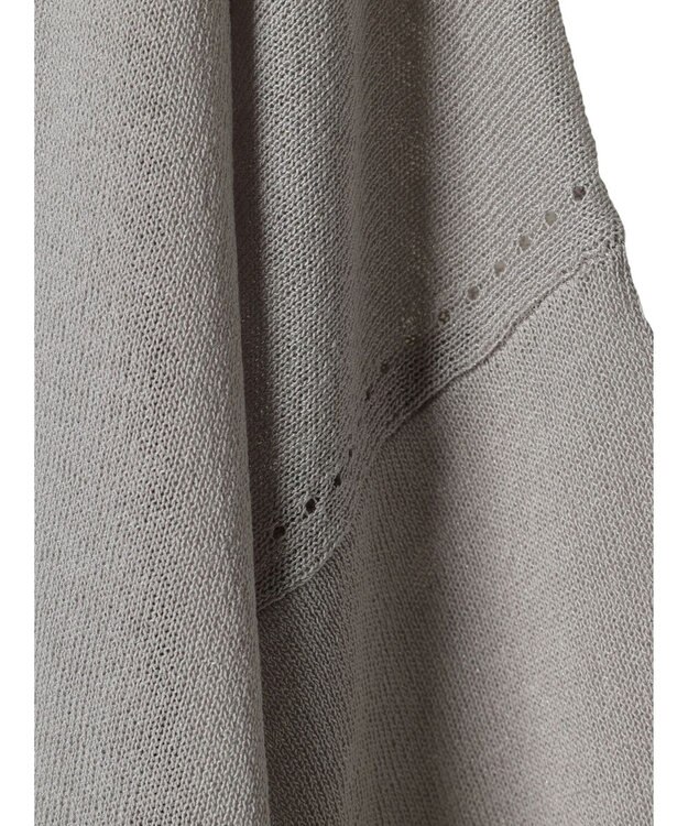 earth music&ecology シアーカーディガン Gray