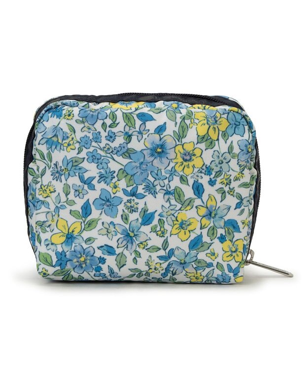 LeSportsac SQUARE COSMETIC/タペストリーフラワーブルー タペストリーフラワーブルー