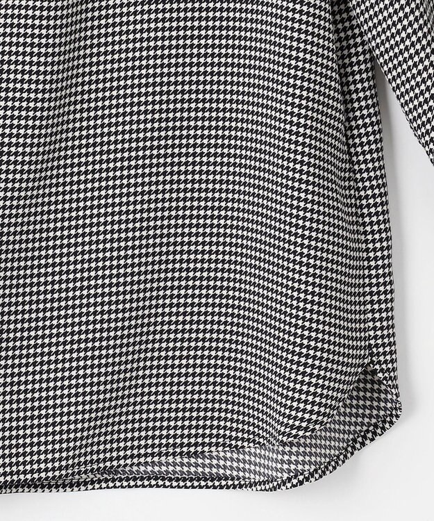 ANY SIS 【洗える】ラッフルボウ ブラウス 長袖 モノトーン千鳥