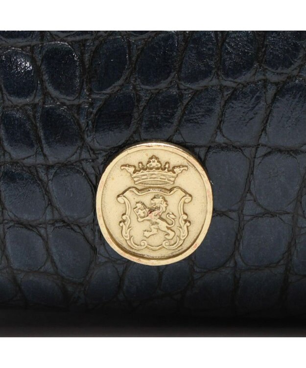 A.D.M.J. 【牛革】クロコ型押しサイドバックルトート25cm(ショルダーストラップ付) MRN