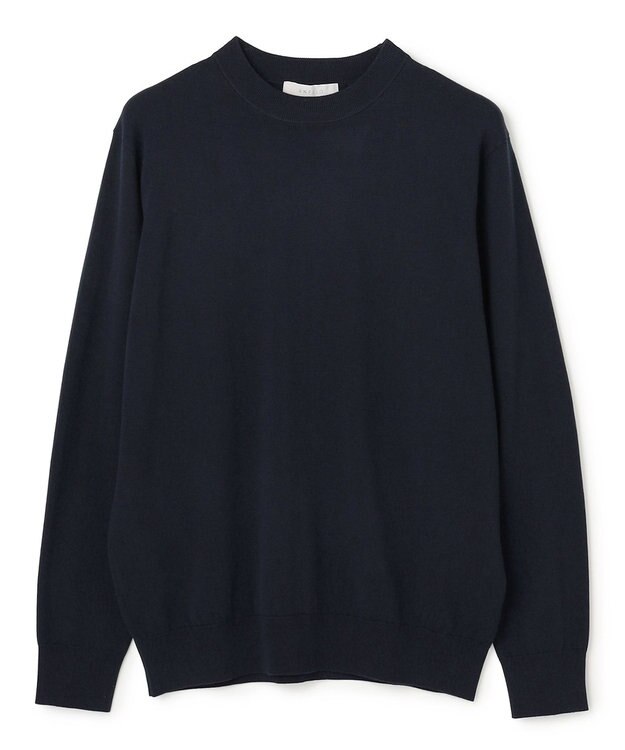 UNFILO MENS 【男女兼用】ソフトサーモ アンチピリングニット クルー ネイビー