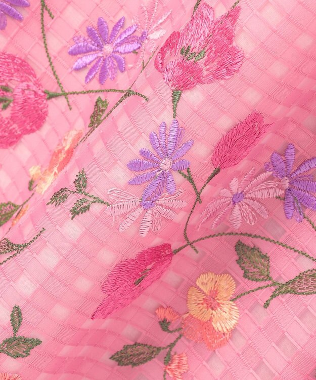 TOCCA 【洗える・消臭】TULIP EMBROIDERY ドレス ピンク系
