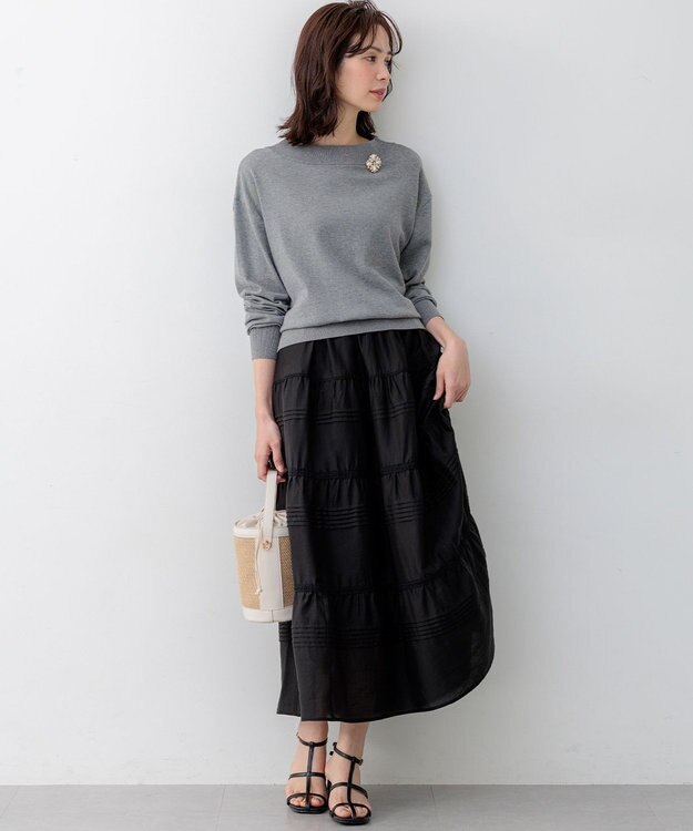 組曲 L 【先行予約】クラウドローン スカート ブラック系