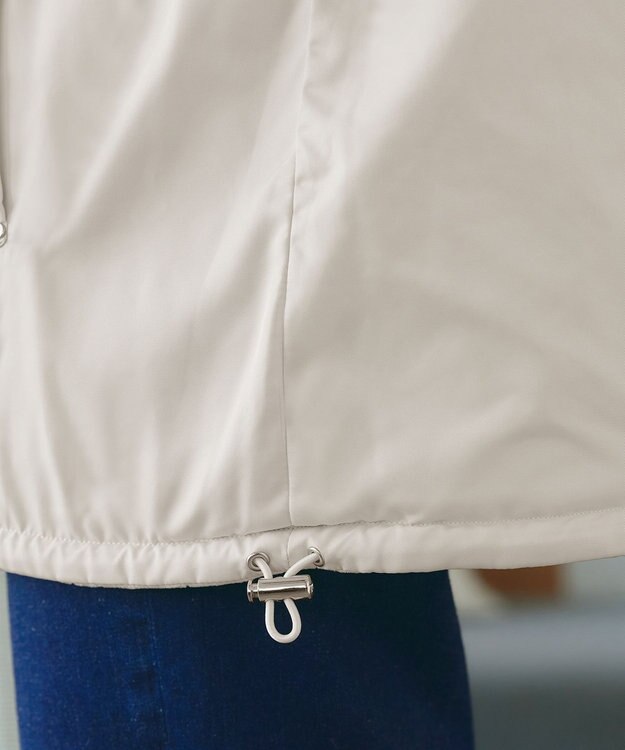 Tiaclasse 【リバーシブル】表裏2WAYベロアキルティングブルゾン オフホワイト