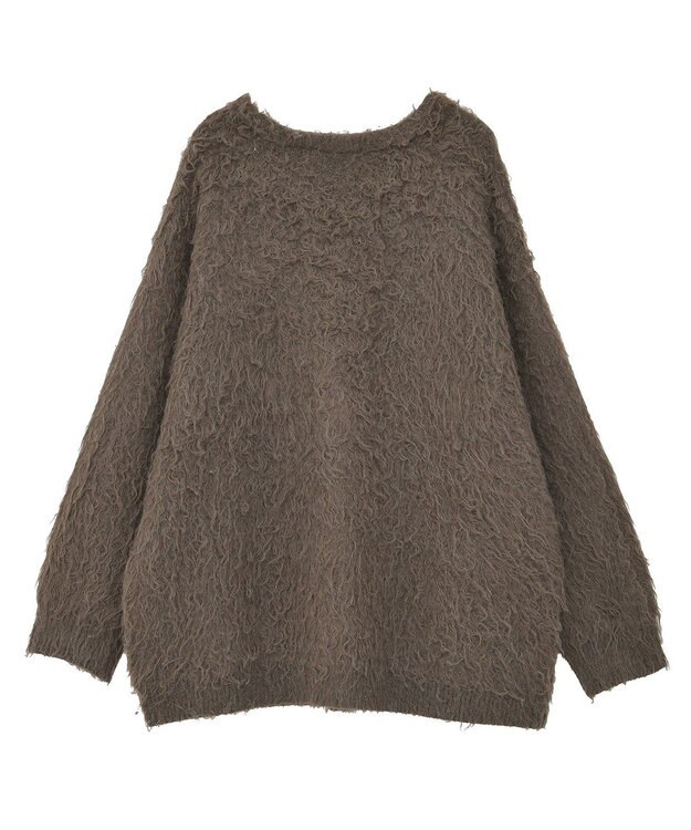 AMERICAN HOLIC カールシャギーカーディガン Brown