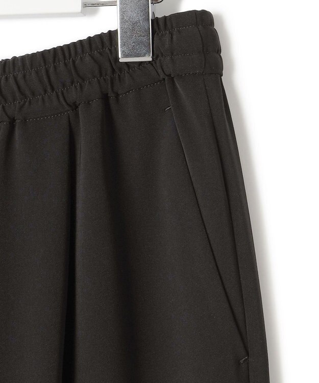 23区 L 【セットアップ対応/洗える】2WAYストレッチツイル ワイドパンツ ブラック系
