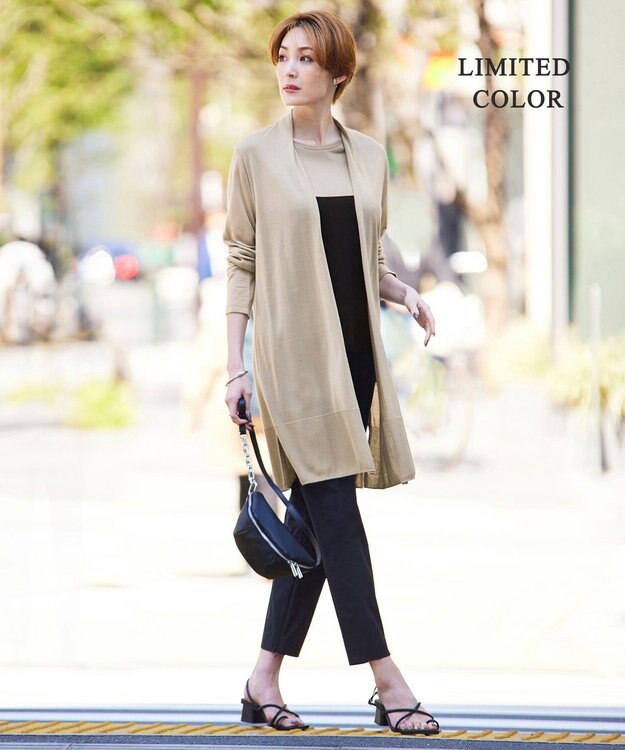 ICB 【接触冷感・洗える】PINION プルオーバー ブラック×ライトオリーブ系［WEB限定］