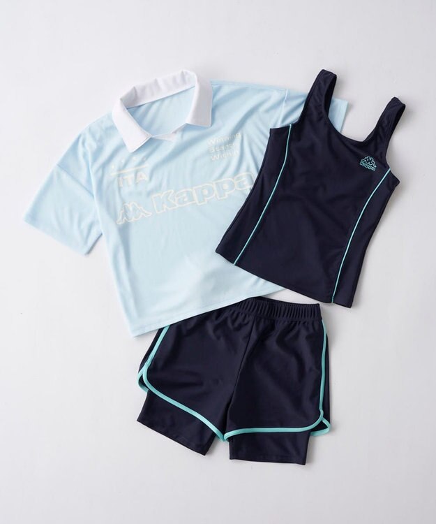 OP／FILA 【Kappa】Tシャツセット スクール水着 サックス