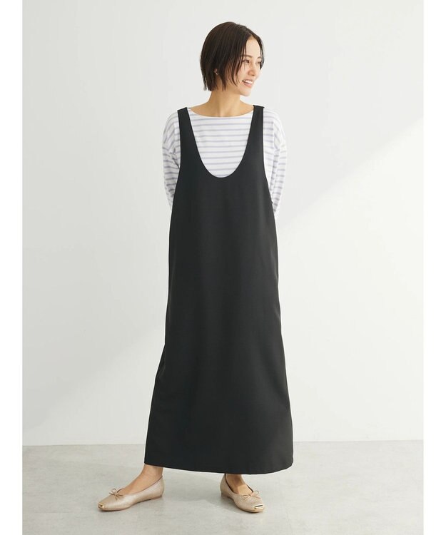 Green Parks 前後２ｗａｙハイスペックジャンパースカート Black