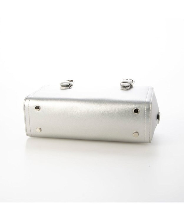 UNBILLION 【テレビ ドラマ着用アイテム】カシュカシュ cachecache / ベルトディテール横長ボストンバッグ シルバー