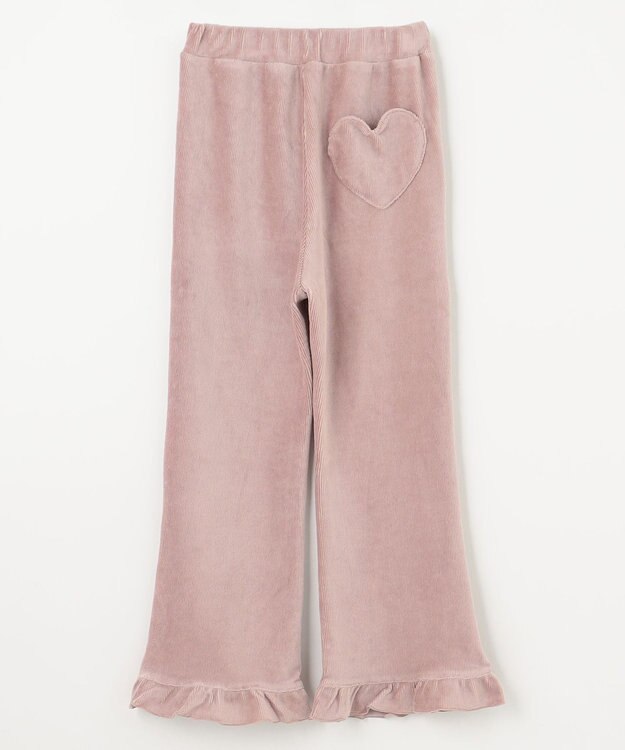 ANY KIDS カットコールフレアパンツ ピンクブラウン